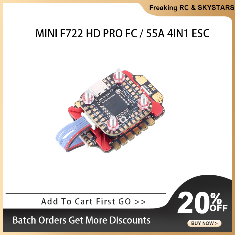 SKYSTARS F722FC &AM32 55A 4IN1 - огляд і ціна Foxeer Reaper F4 128K 65A Esc